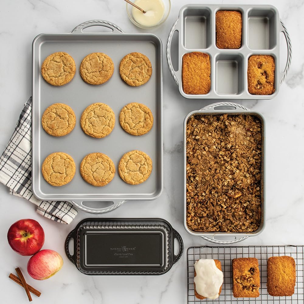 Nordic Ware label Made in USA sur Procast Mini Loaf, qualité durable