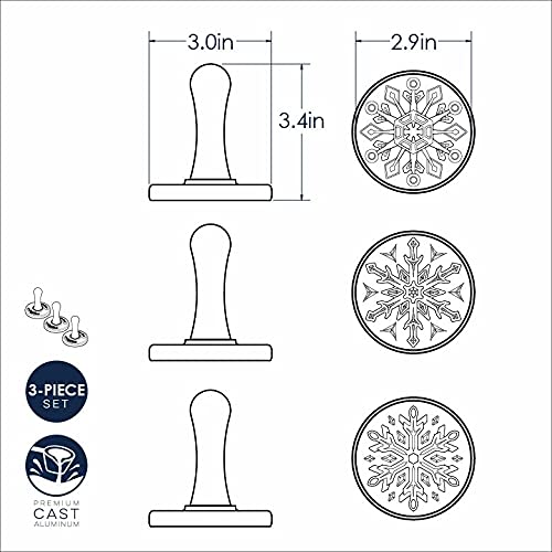 Nordic Ware gros plan motif gravé en aluminium, détails nets