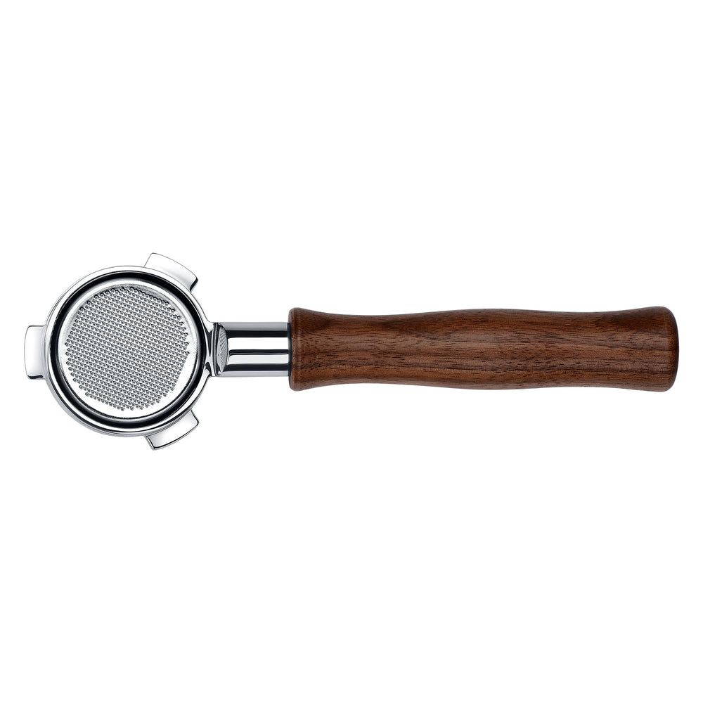 Normcore portafiltre en usage sur machine Breville montrant diagnostic extraction