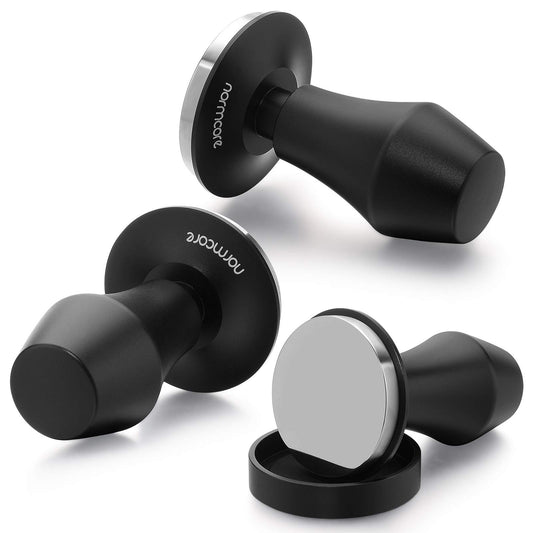 Normcore tamper V4 poignée en aluminium anodisé offrant prise ergonomique et confort