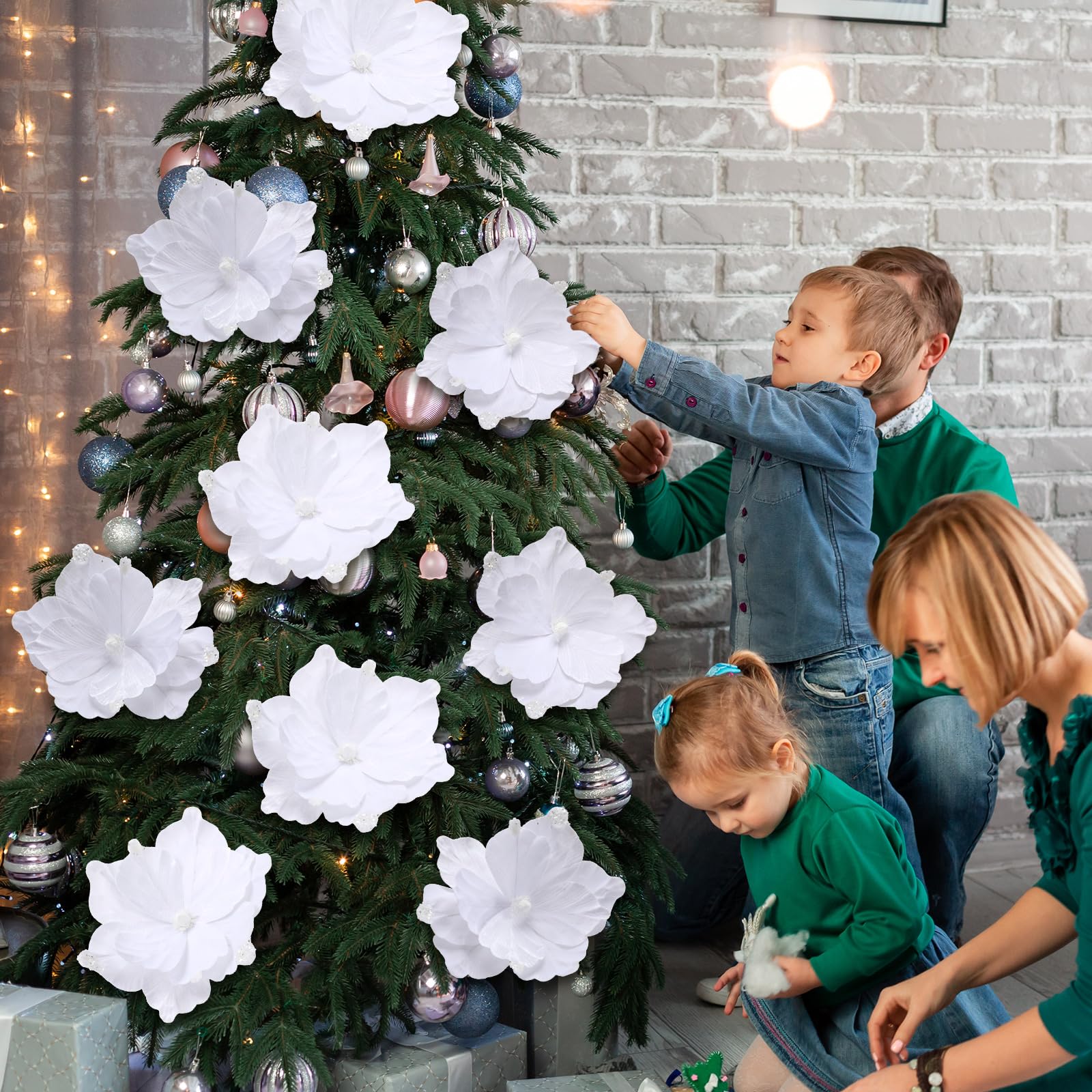 Norme magnolia en centre de table, crée une ambiance élégante
