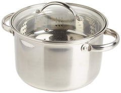 Norpro marmite 4 pintes vue avant montrant design inox et capacité