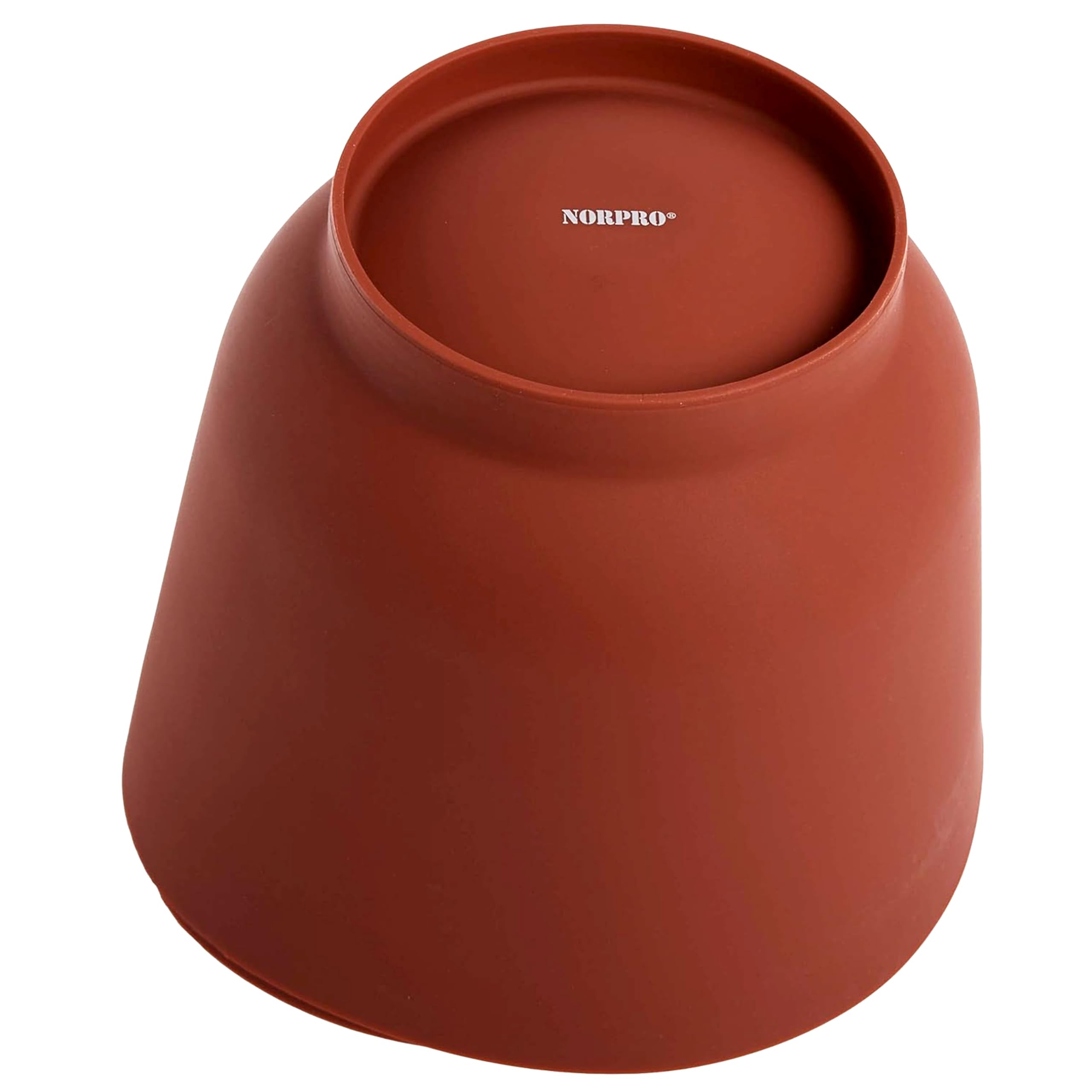 Norpro intérieur en silicone lisse montrant nettoyage facile
