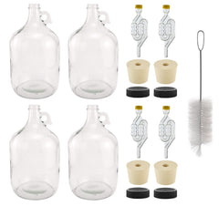 North Mountain Supply bonbonne frontale montrant la clarté du verre et la poignée pratique