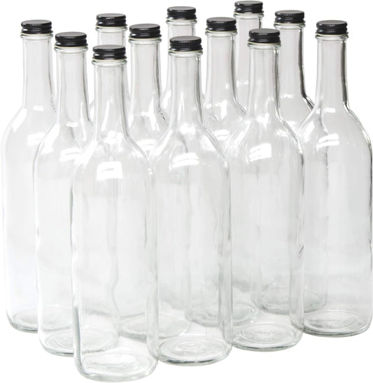 North Mountain Supply bouteille face en verre clair montrant finition et présentation