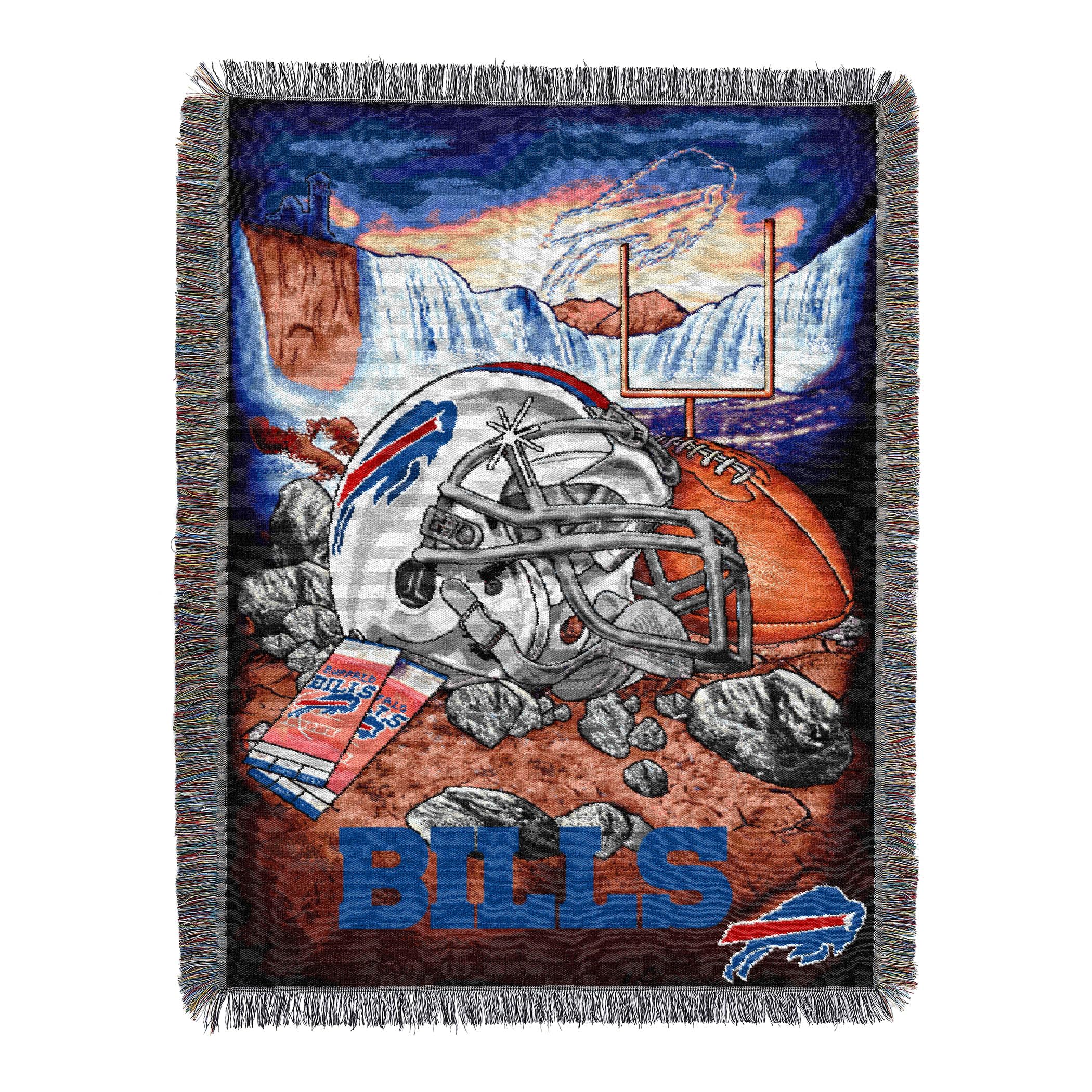 Northwest Buffalo Bills devant accroché au mur, affichage d'équipe clair