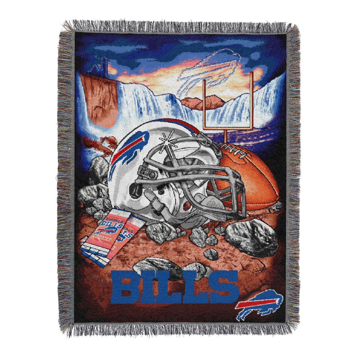 Northwest Buffalo Bills devant accroché au mur, affichage d'équipe clair