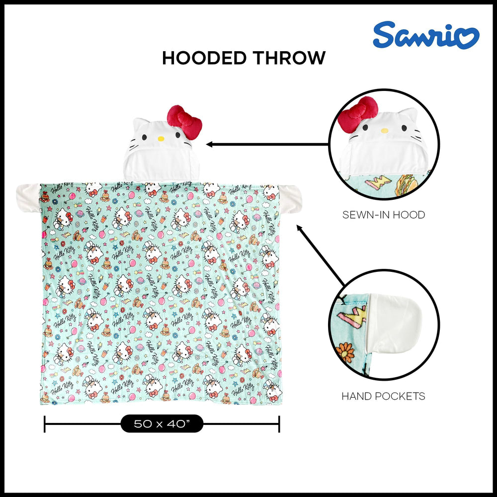 Northwest comparaison taille Hello Kitty 40x50 pouces pour repères d'échelle