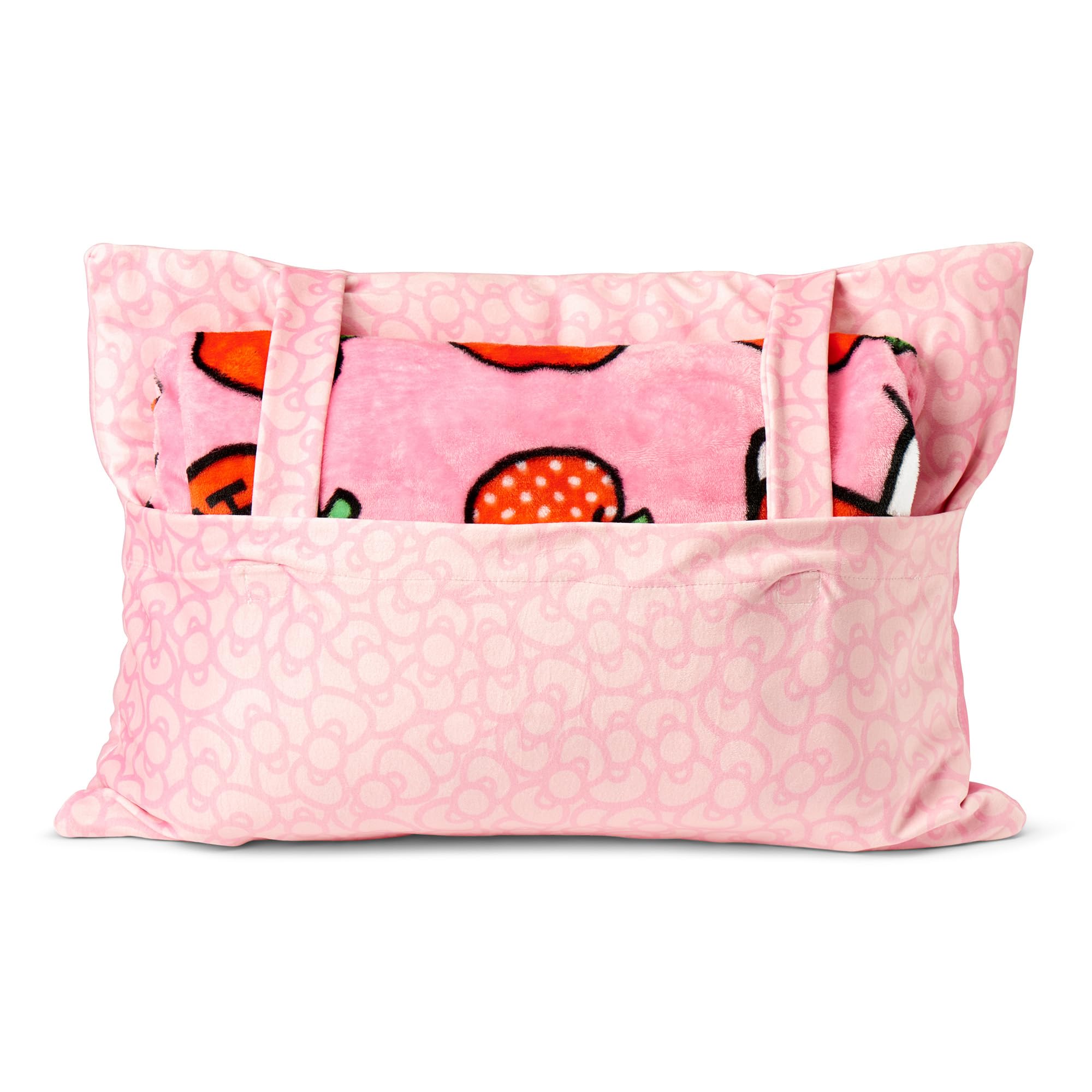 Northwest Hello Kitty texture soyeuse gros plan, douceur au toucher