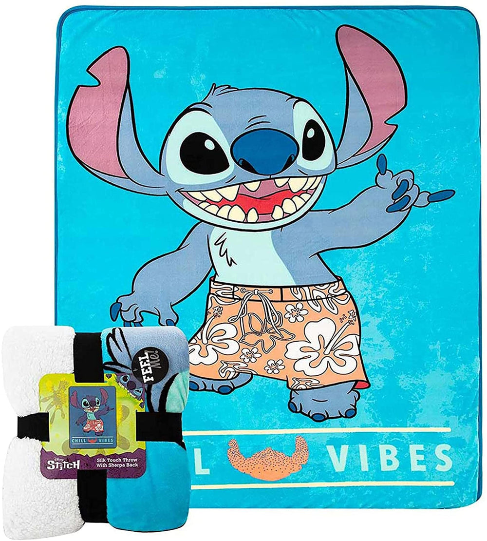 Couverture Northwest Lilo and Stitch face avant montrant le motif coloré et apportant une touche déco