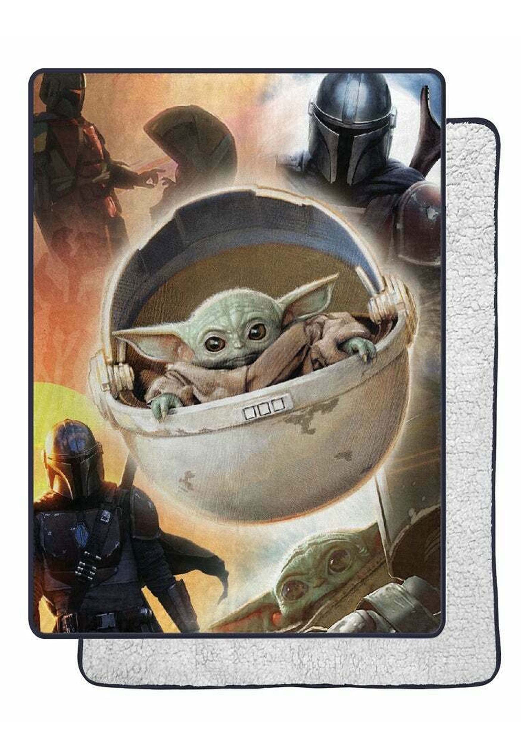Plaid Northwest The Mandalorian face imprimée montrant motifs et confort