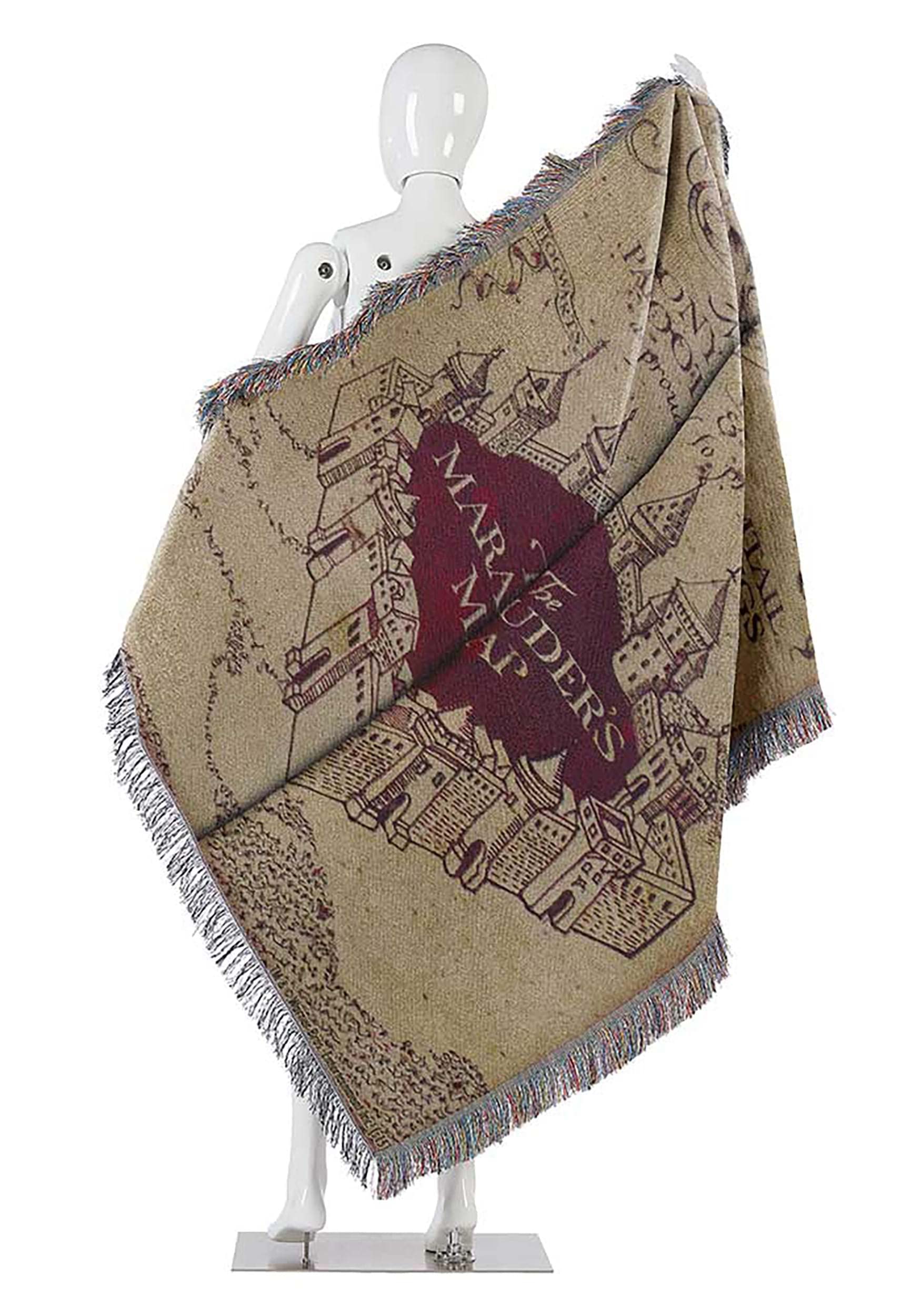 Northwest Marauder's Map gros plan tissage illustre texture douce et durable