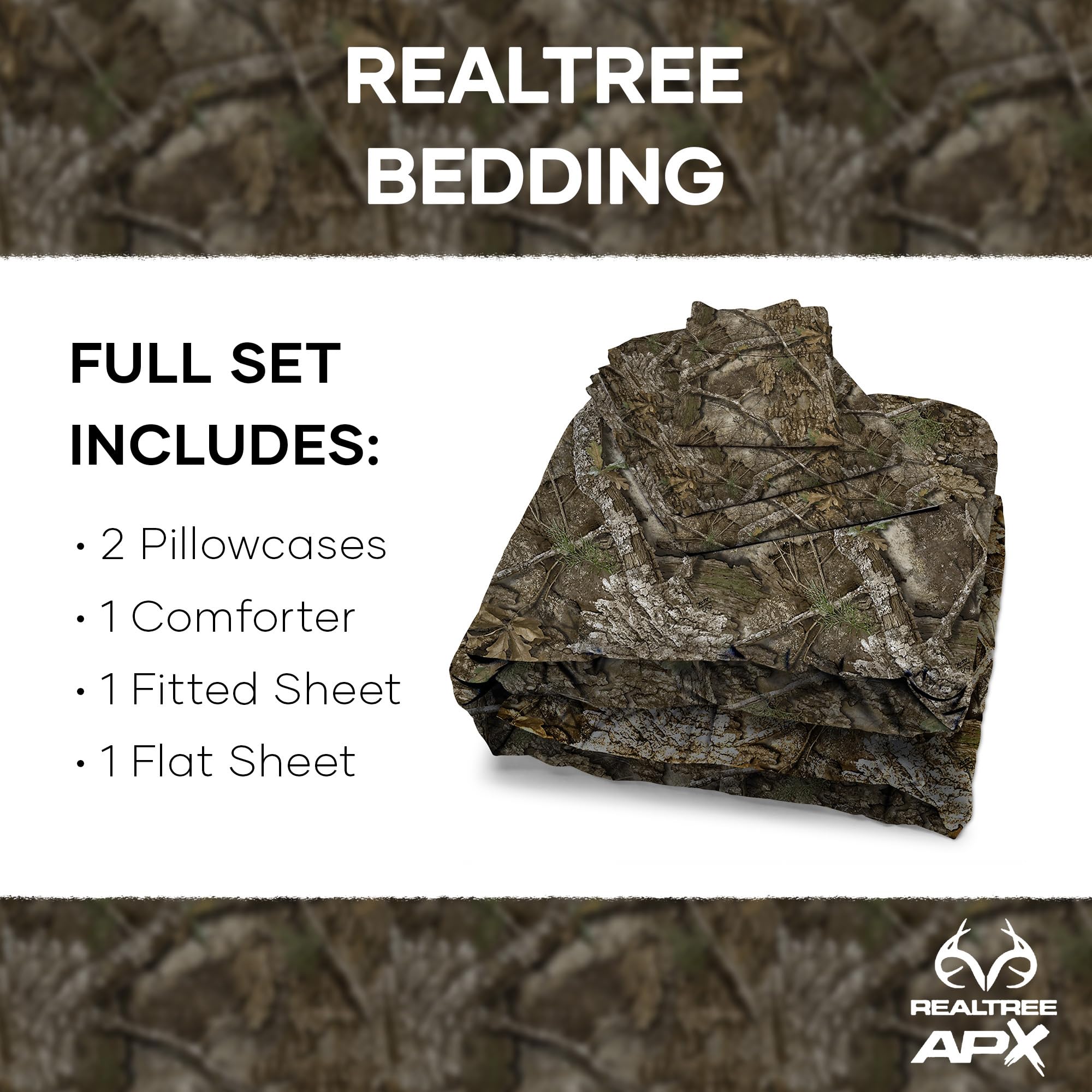 Northwest Realtree taies gros plan montrant finition confortable et assortie