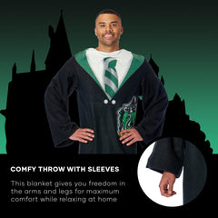 Northwest personne portant la couverture Slytherin, manches pratiques pour bouger