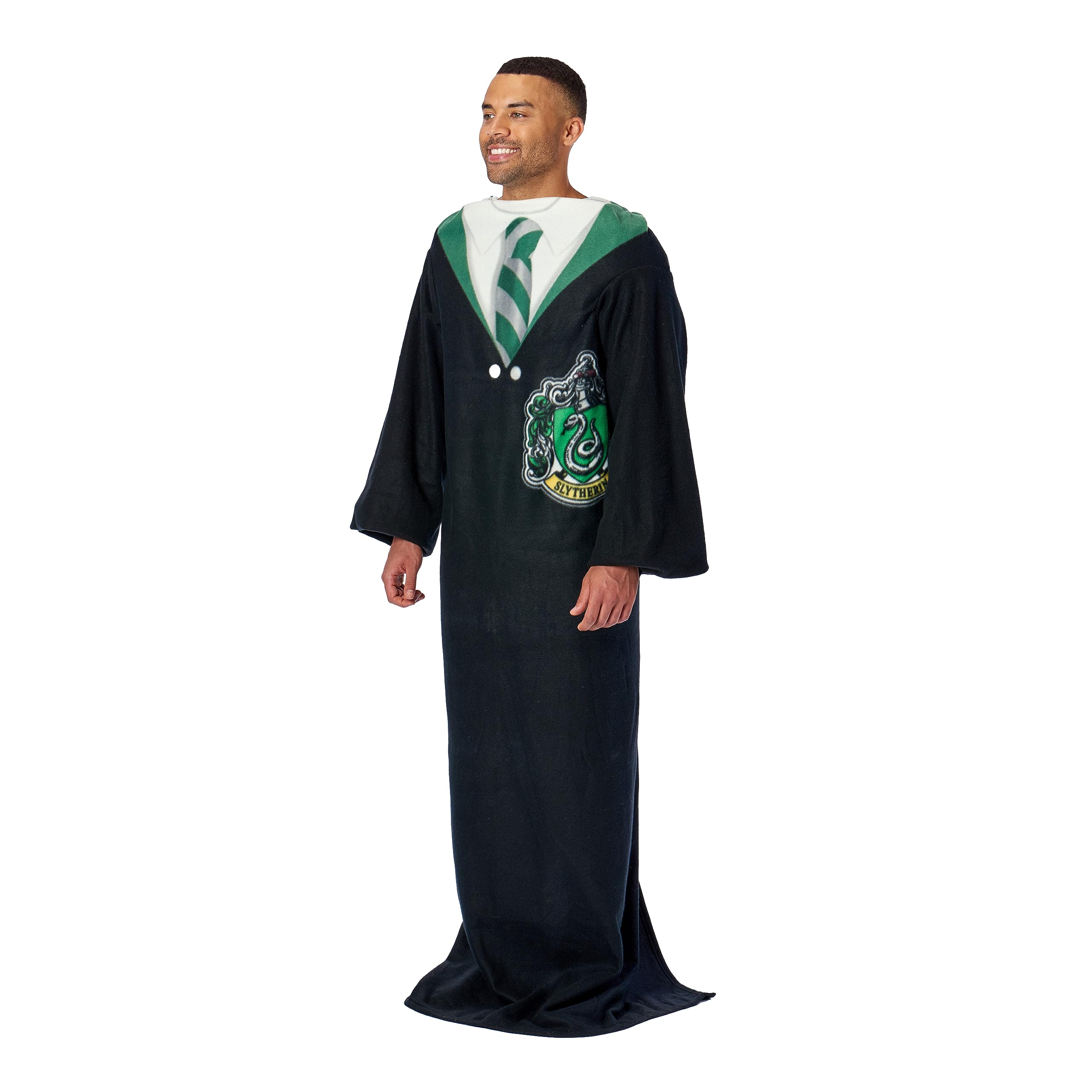 Northwest gros plan du tissu Slytherin en polyester, texture douce et soyeuse