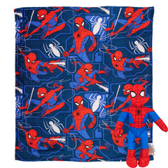 Northwest Spider-Man plaid face avant montrant motif vibrant et confort