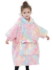 NOUKOW hoodie face avant montrant capuche et motif renne lumineux, confort visible