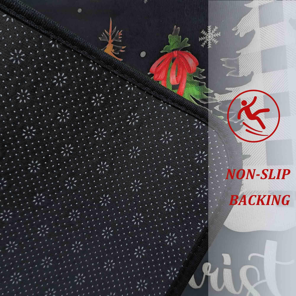 Noulmea tapis côté porte montrant profil bas sous la porte, évite accrocs