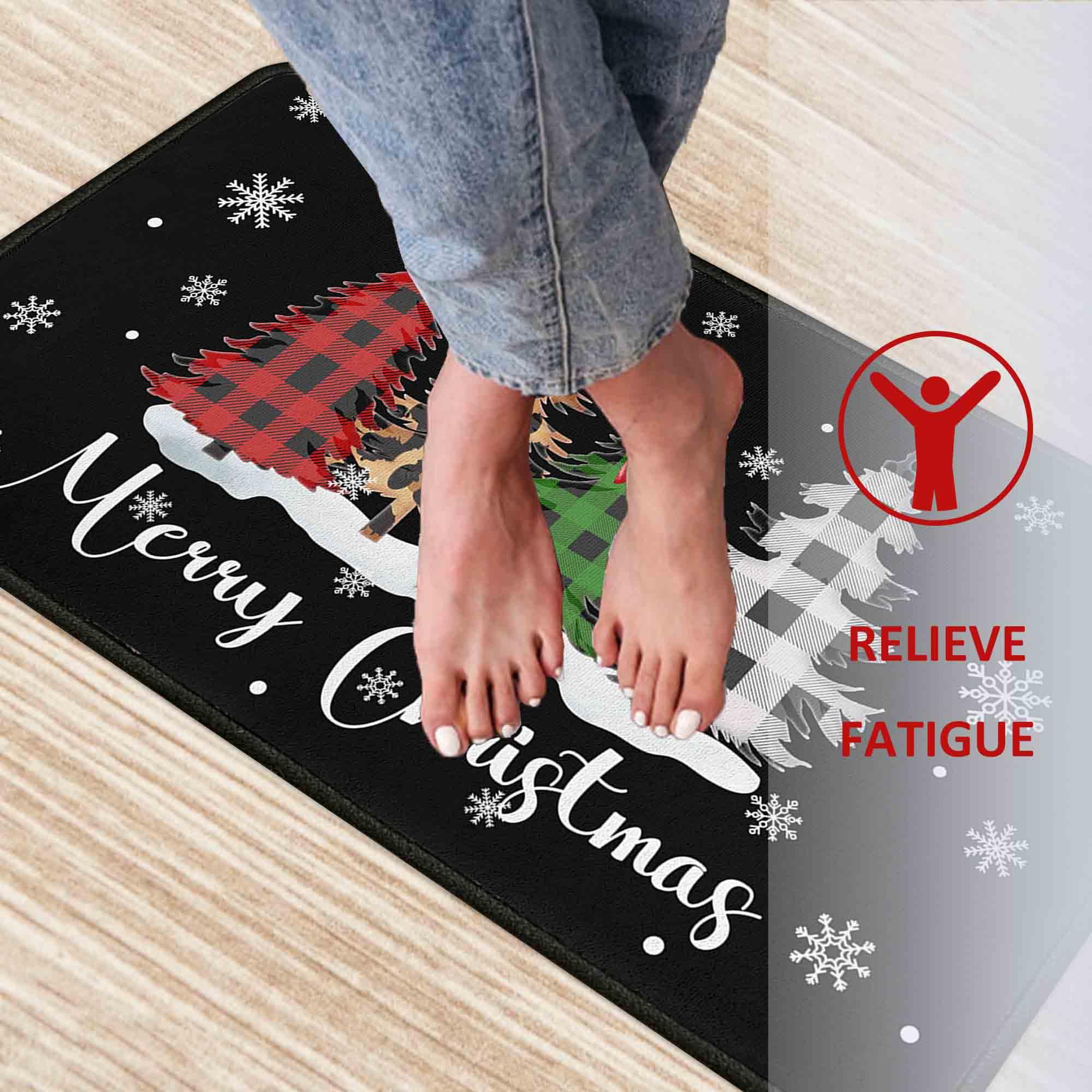 Noulmea tapis dans entrée décorée pour Noël, accueil chaleureux et pratique