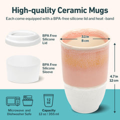 NOVA CERAMICS comparaison taille 12oz pour portabilité et confort