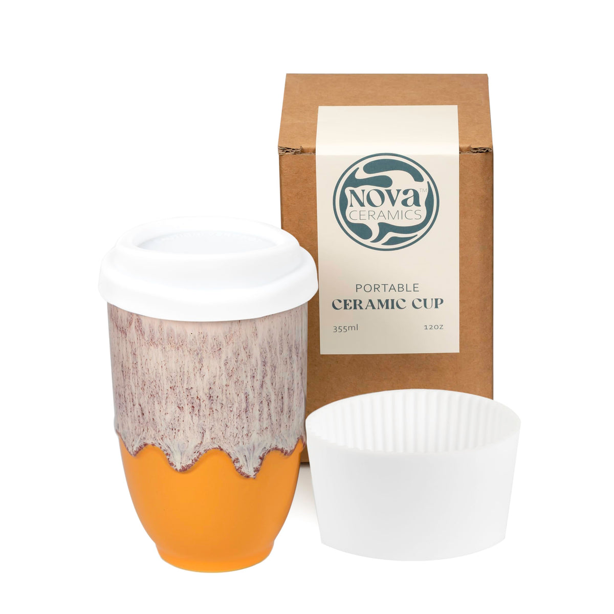 NOVA CERAMICS mug face avant design pamplemousse, élégant et pratique