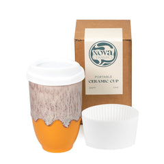 NOVA CERAMICS mug face avant design pamplemousse, élégant et pratique