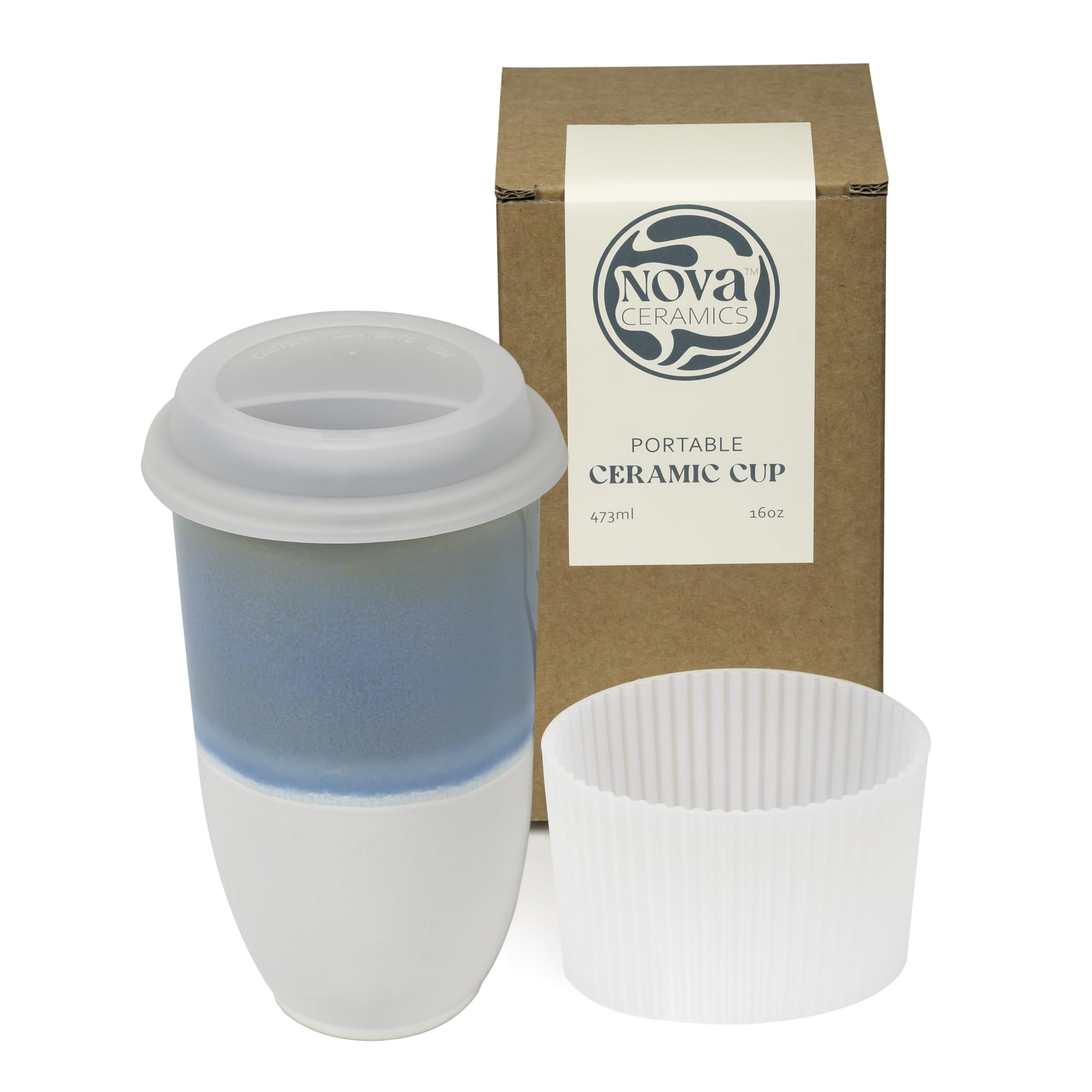 NOVA CERAMICS mug Lagoon vue de face, design élégant et finition soignée