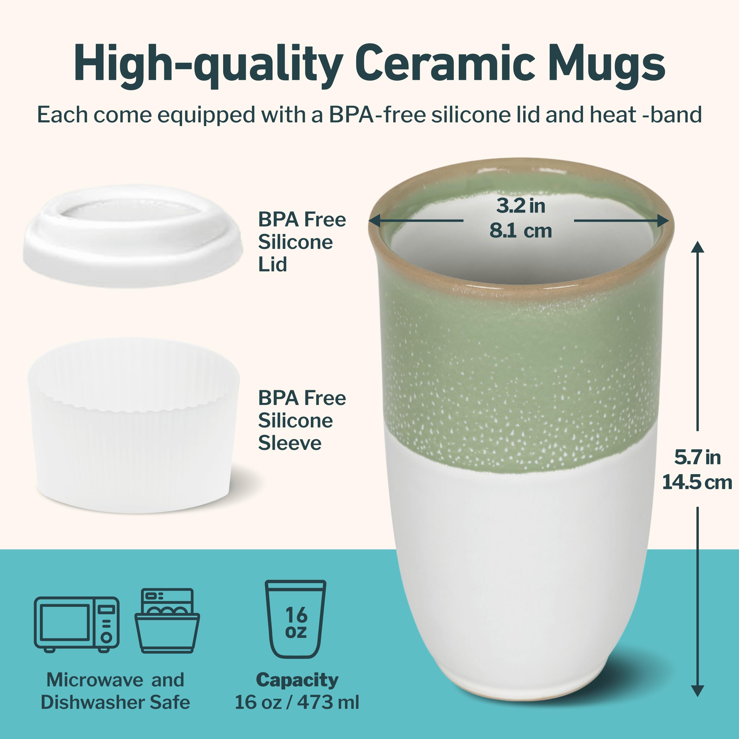 NOVA CERAMICS intérieur en céramique neutre, préserve le goût