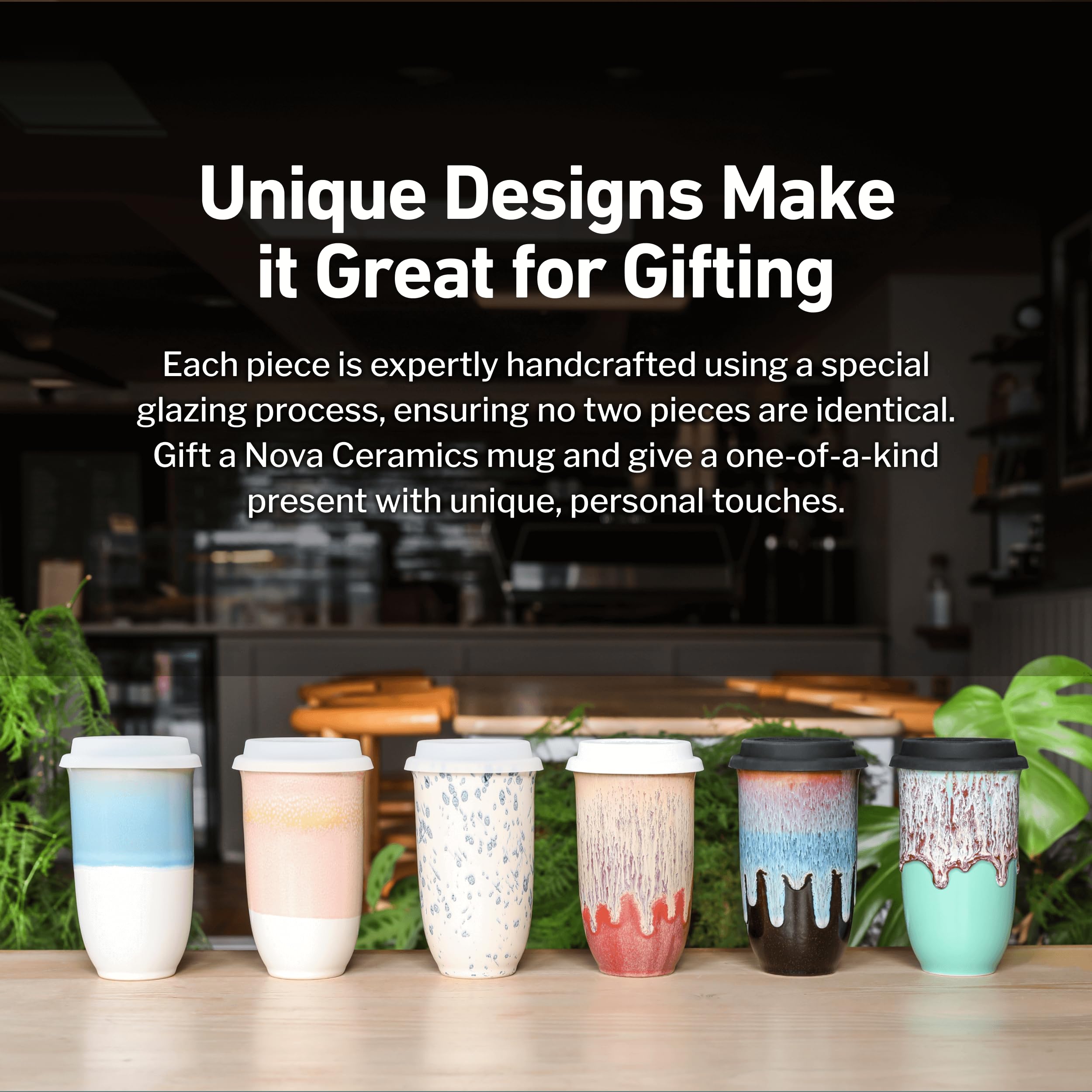 NOVA CERAMICS étiquette et dimensions claires affichant informations produit utiles