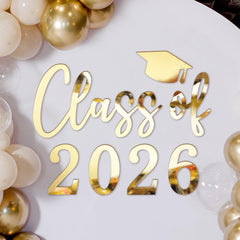 Novabright sticker Class of 2026 face avant pour centre de photo élégant