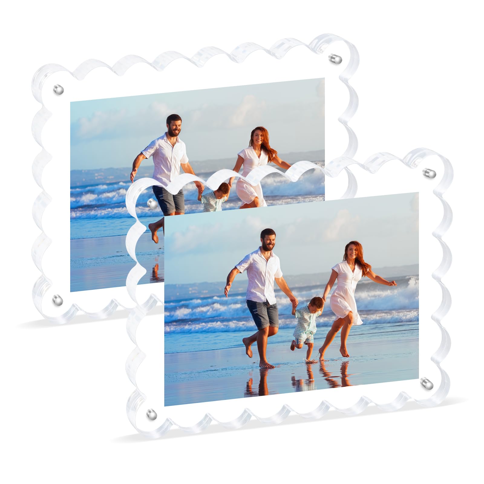 Novacrylion vue avant cadre 5x7 en acrylique pour exposition nette
