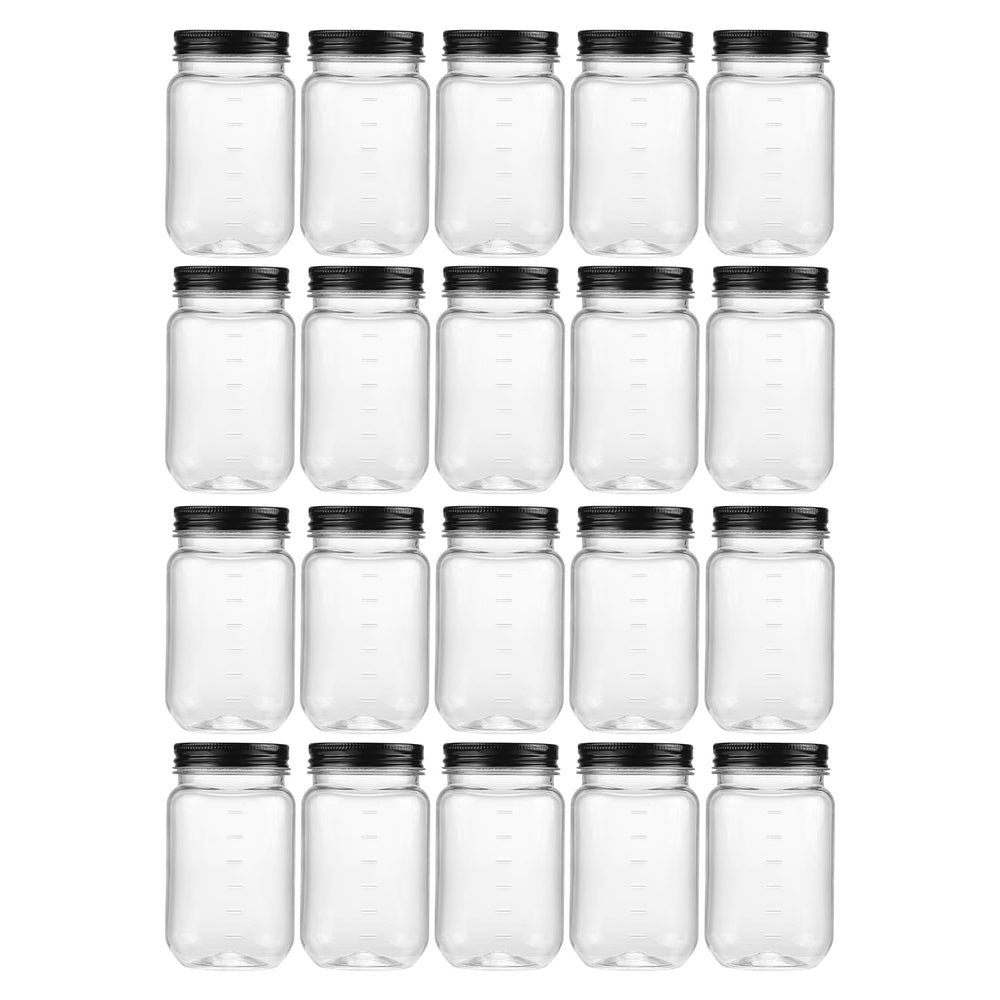 novelinks bocal 16 oz face montrant transparence et organisation