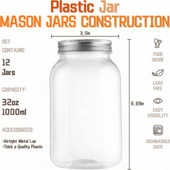 novelinks bocal 32 oz profil démontrant hauteur et capacité