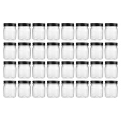 novelinks bocal plastique 8 oz face montrant clarté et rangement
