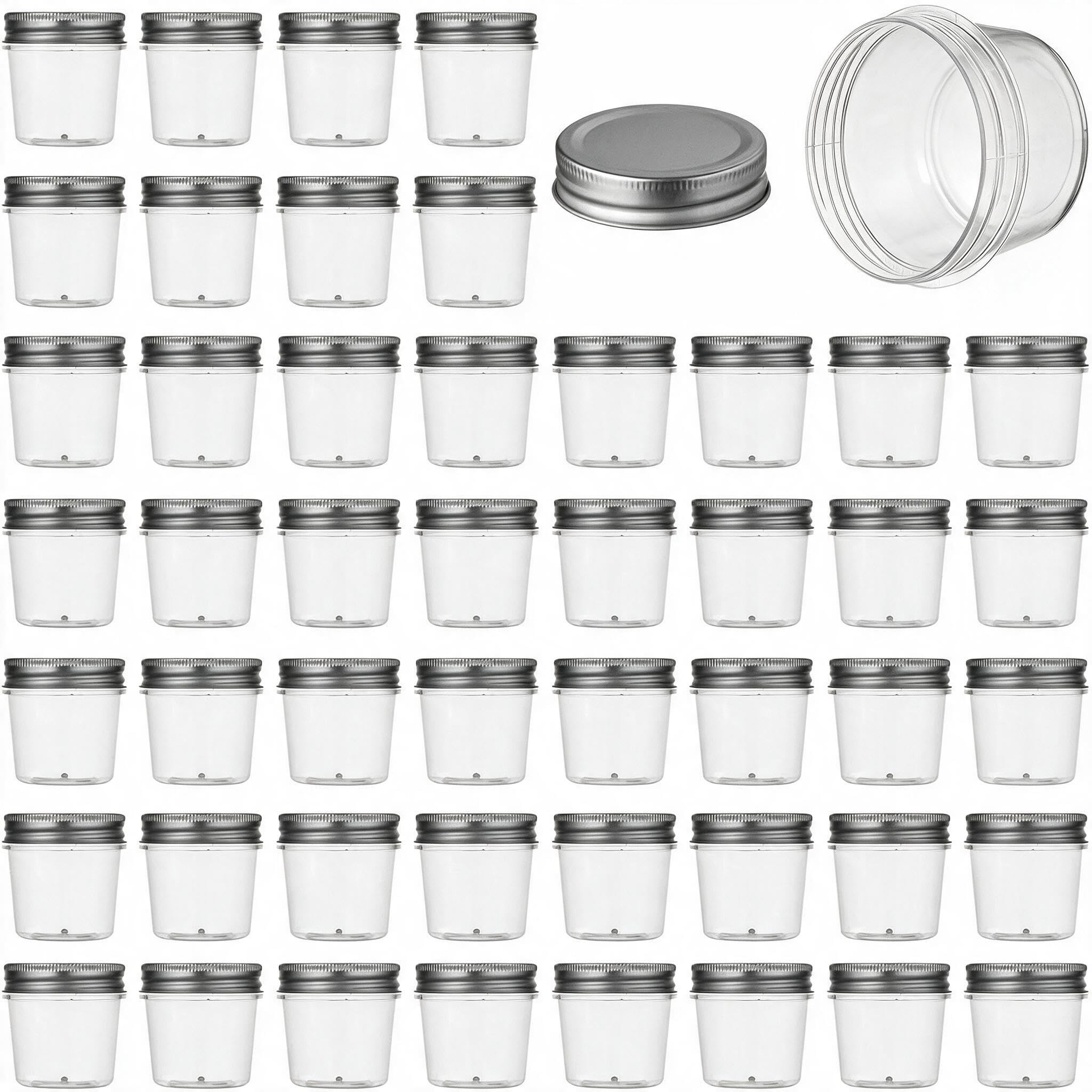 novelinks bocal plastique face montrant transparence et rangement facile