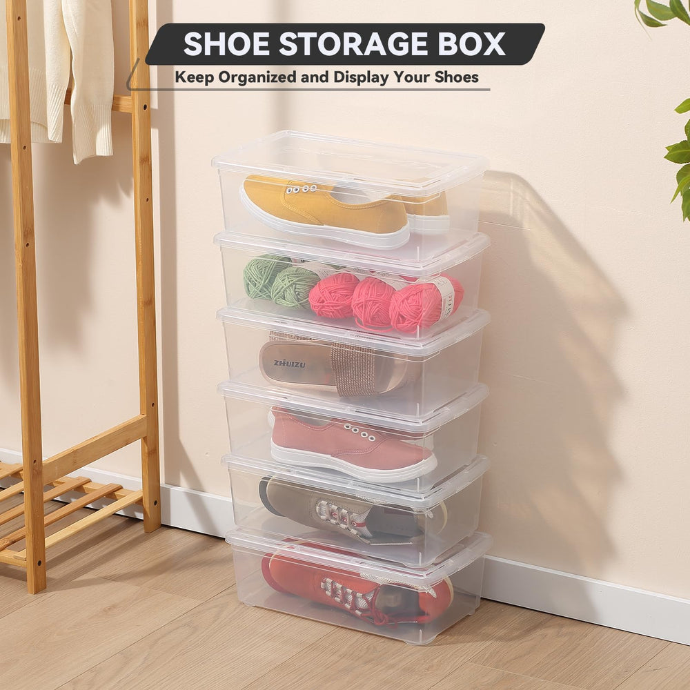 novelinks boîte ouverte contenant une chaussure facilitant l'accès et l'organisation