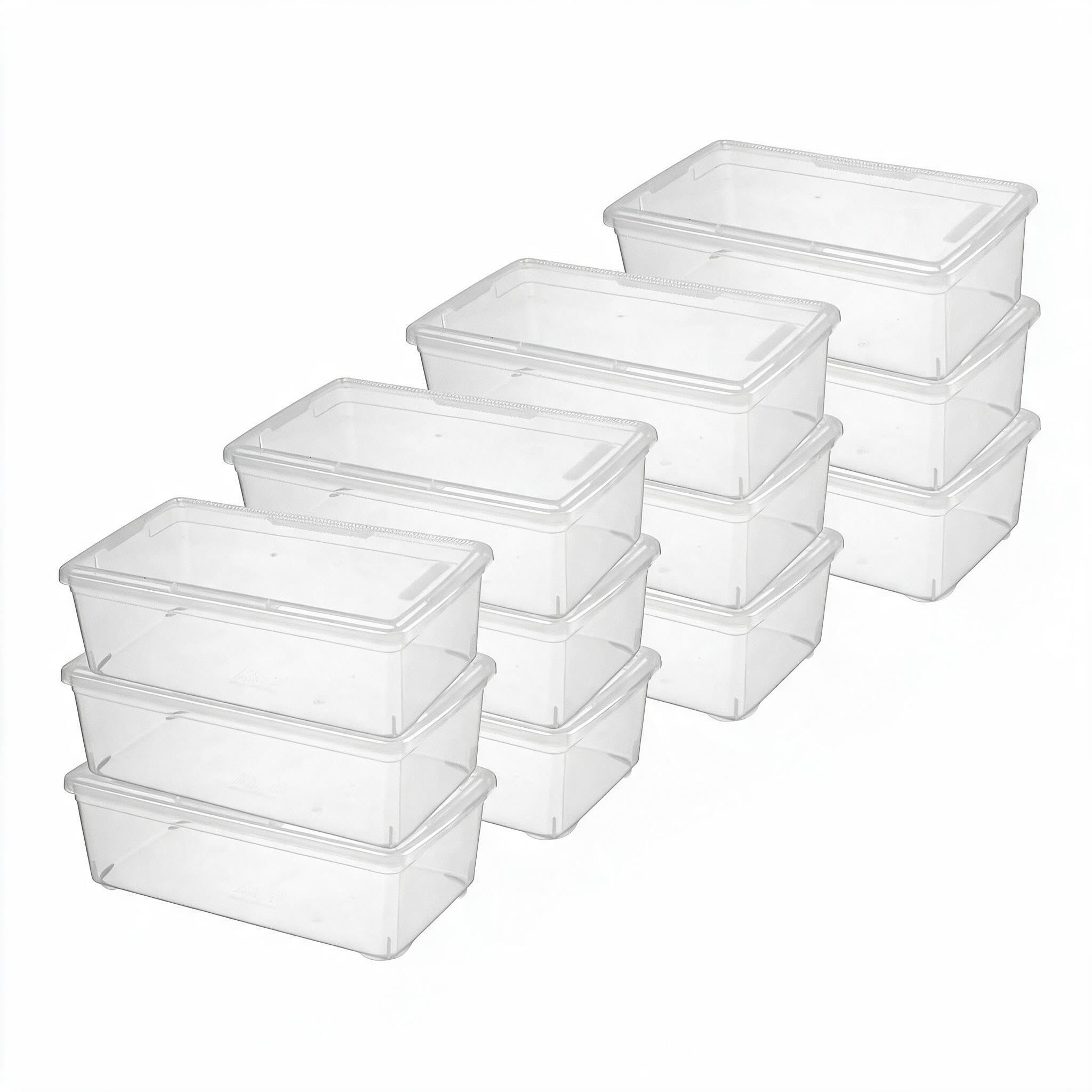 novelinks boîte transparente frontale montrant rangement visible et gain d'espace
