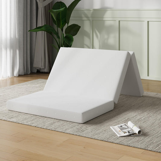 Novilla matelas pliant vue face présentant le confort et la taille twin pour nuits mobiles