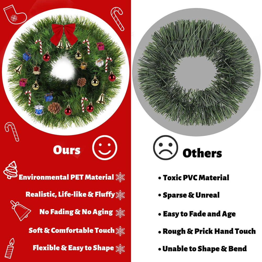 NQN ornements inclus (baies, boules, cloches) prêts à personnaliser votre guirlande