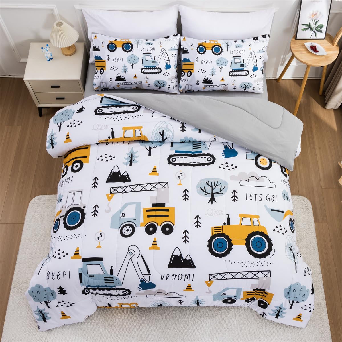 NTBED couette devant avec motif véhicules, ambiance ludique