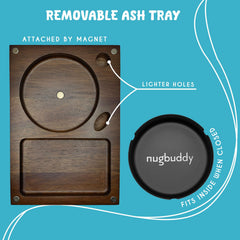 nugbuddy plateau utilisé dans une voiture maintien sécurisé et gain de place