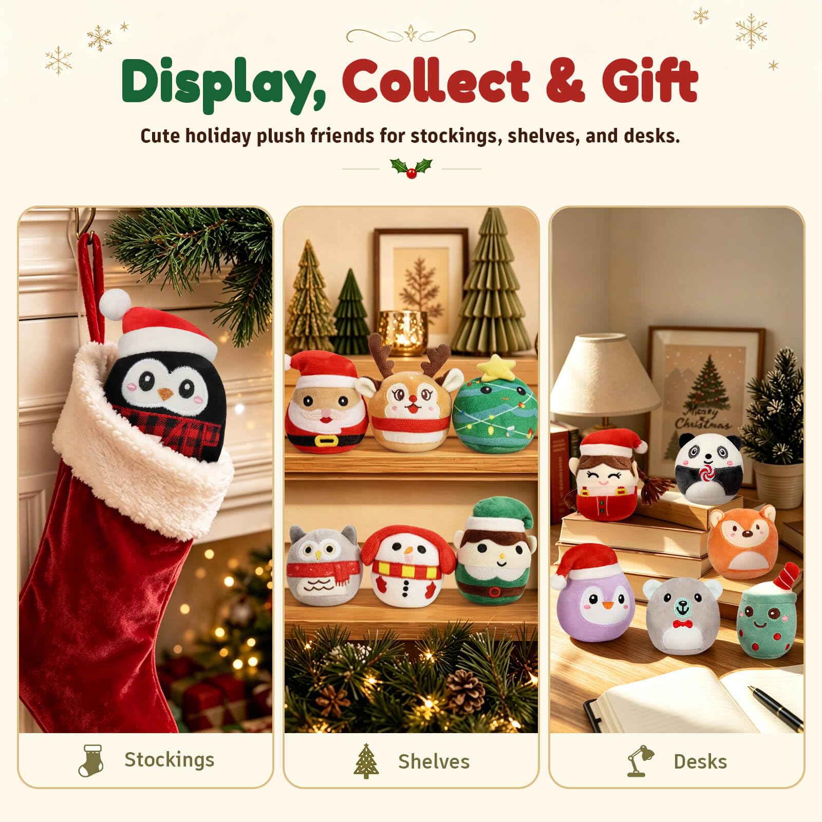 NUKBIL mise en scène décor de Noël, embellit les intérieurs festifs