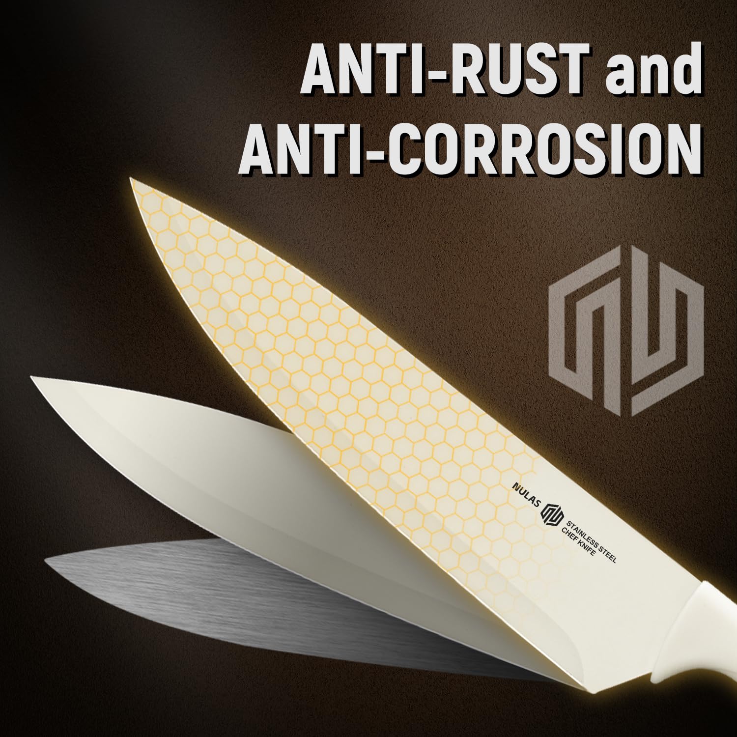 NULAS couteau en action tranchant pain pour coupe précise