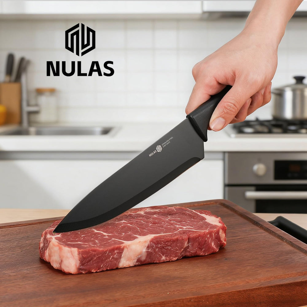 NULAS comparaison d'échelle montrant tailles des couteaux pour repères