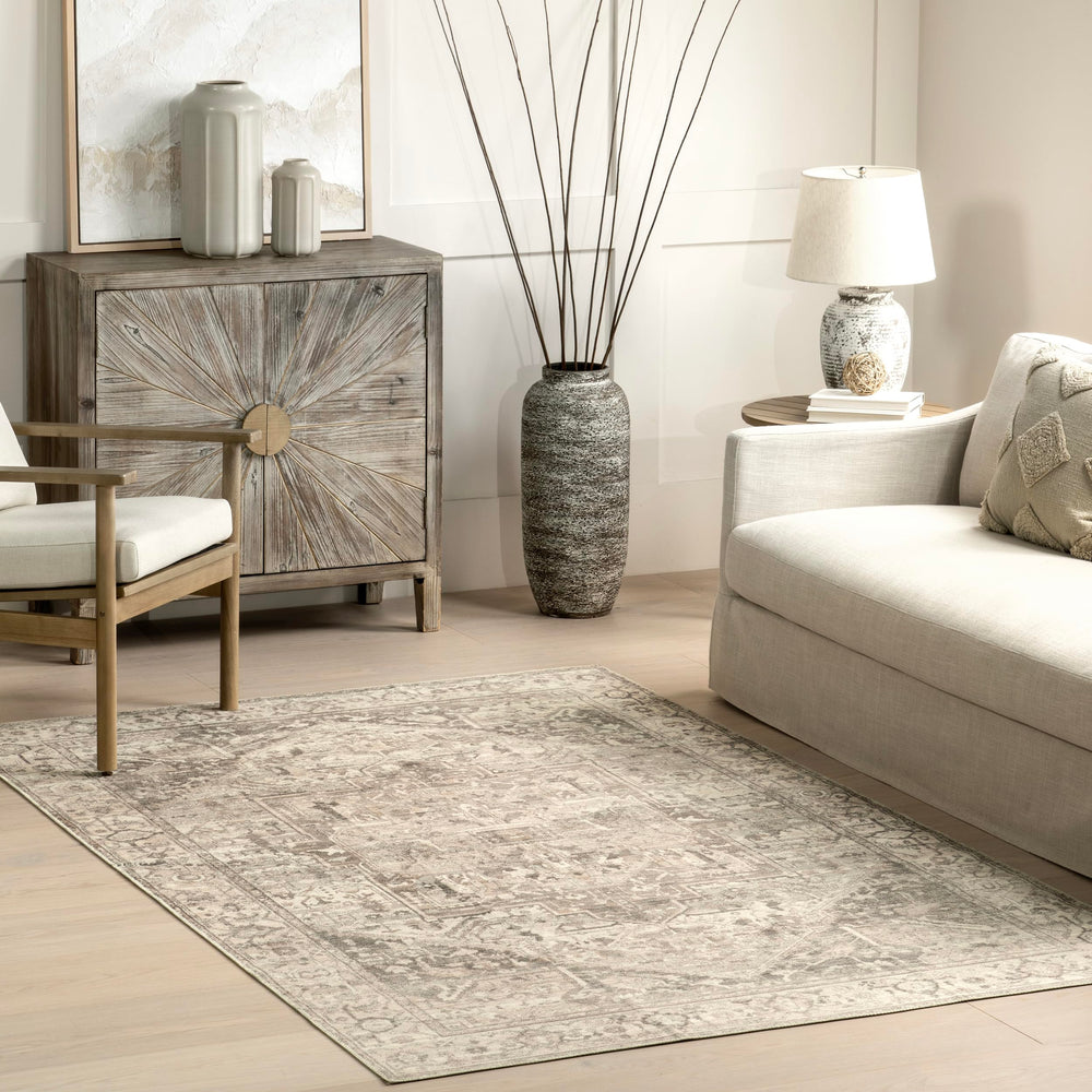 nuLOOM SpinClean vue avant du tapis, motif élégant et entretien facile