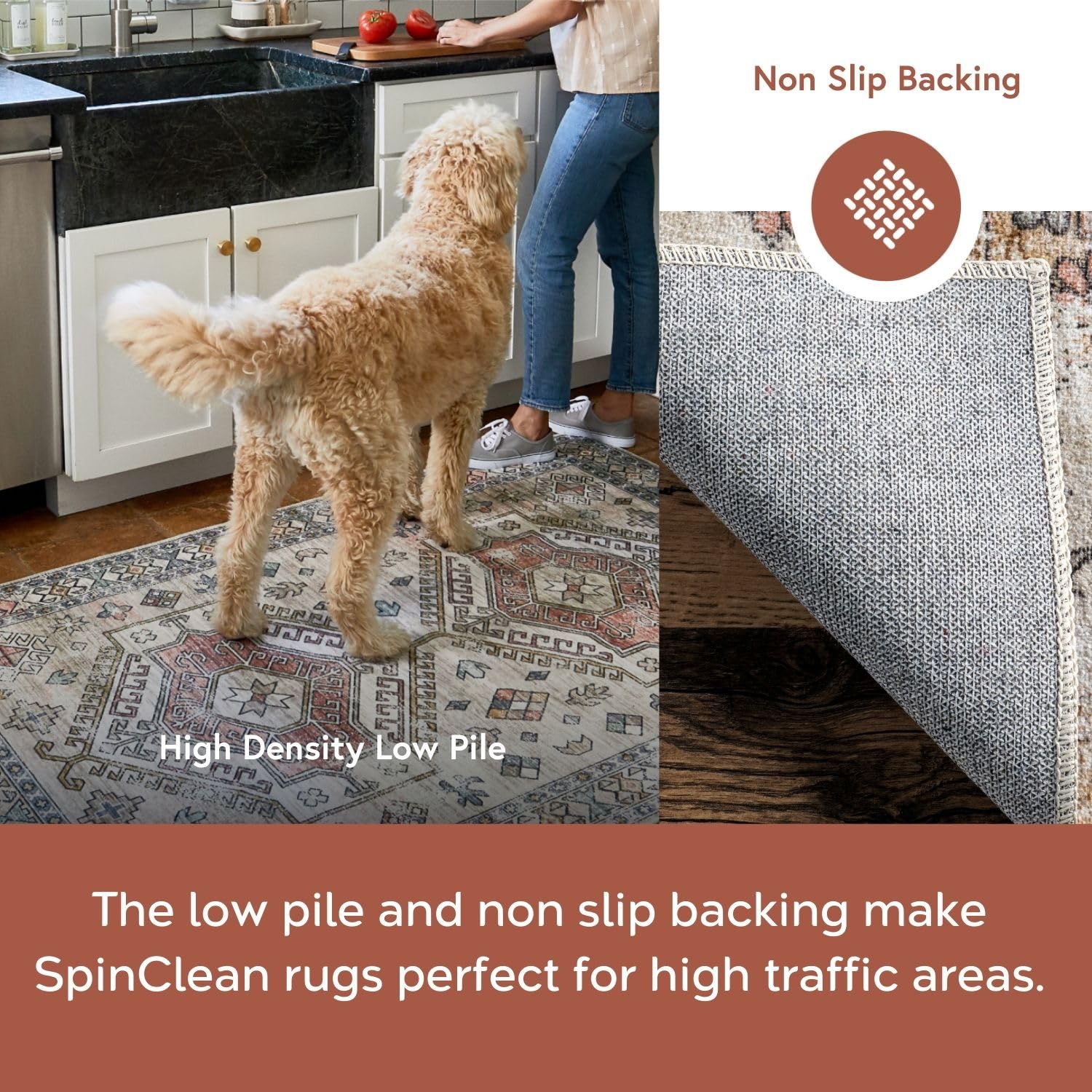 nuLOOM SpinClean au pied du lit ajoutant chaleur et douceur