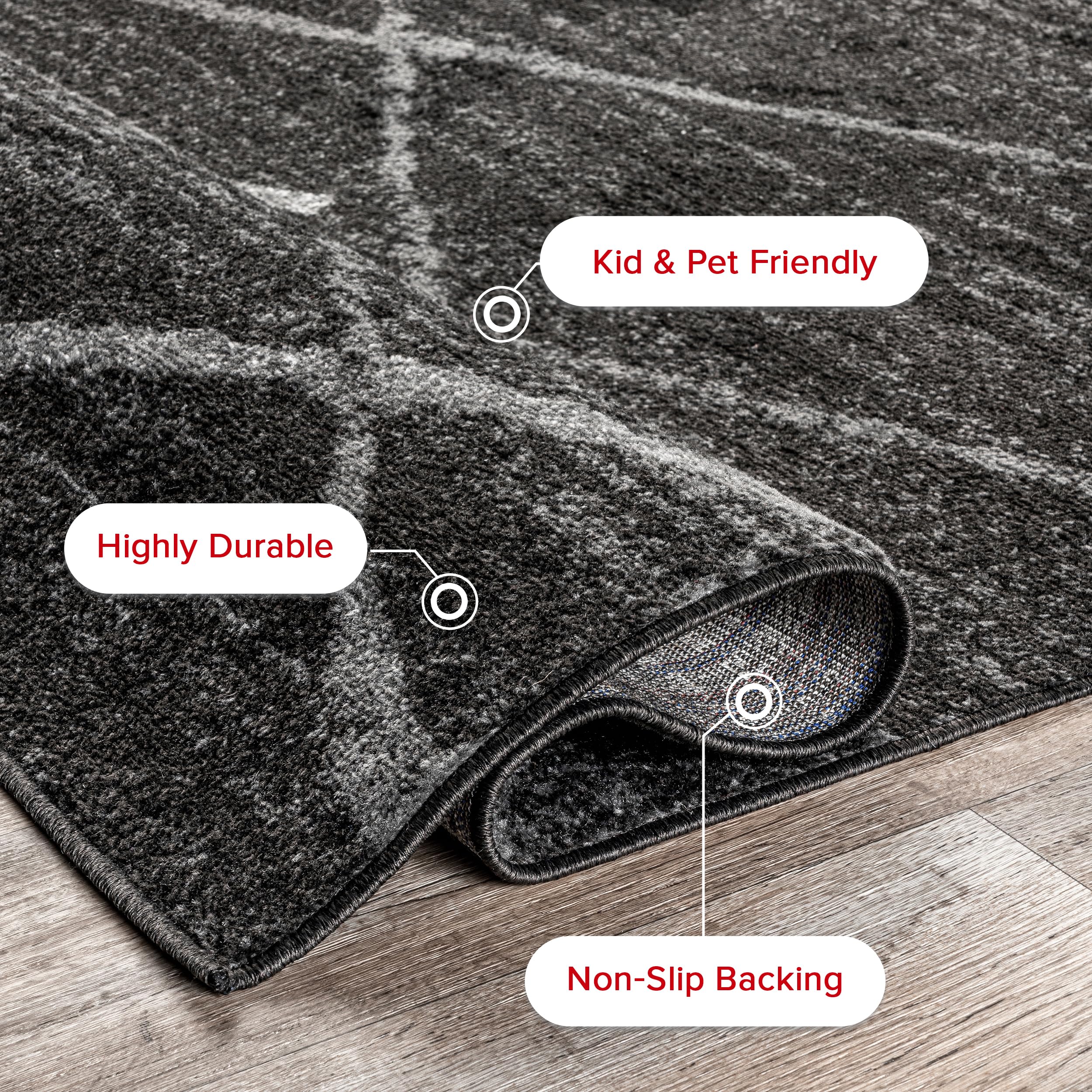 nuLOOM Thigpen bord et finition, durabilité et couture soignée