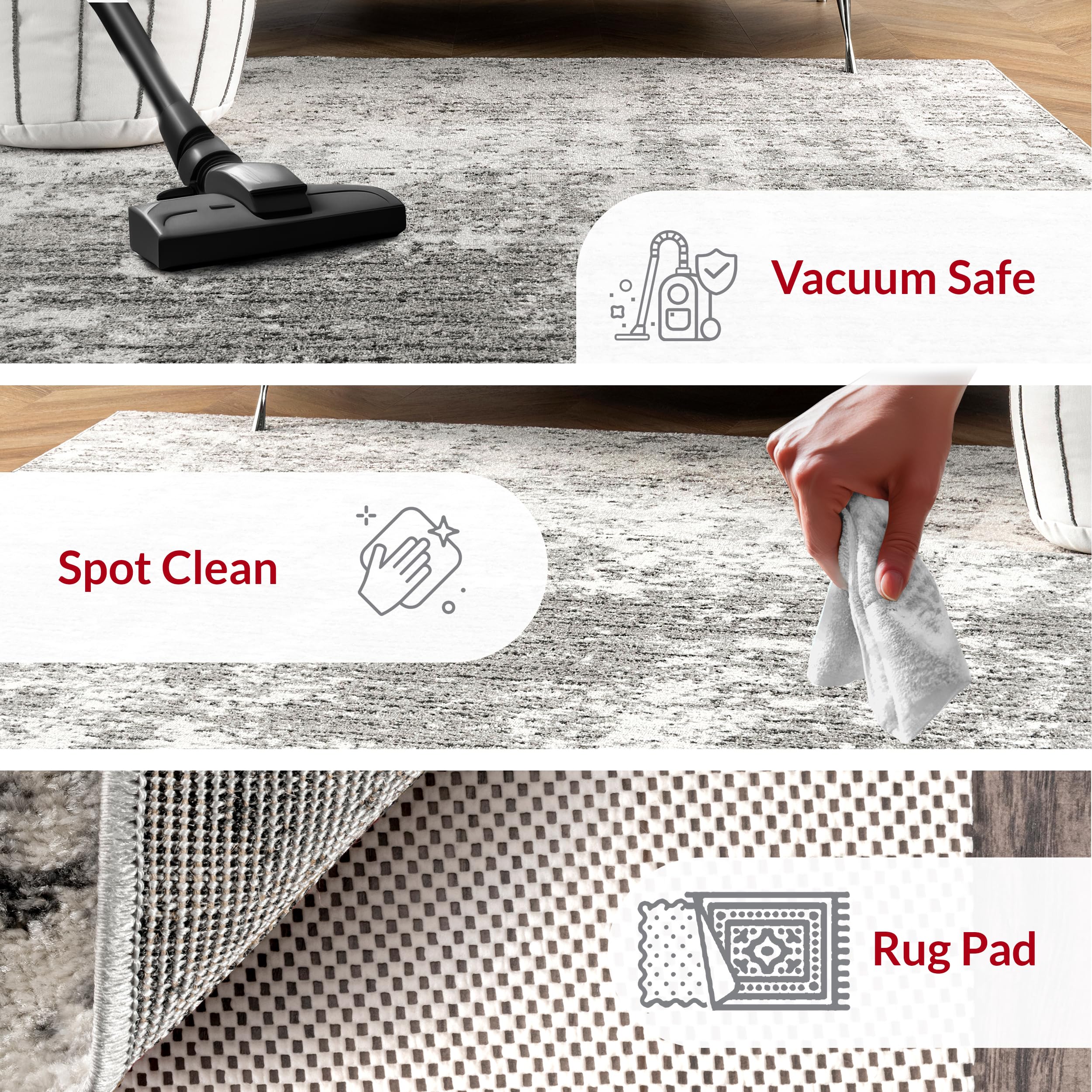 nuLOOM Deedra gros plan de la texture mettant en valeur durabilité