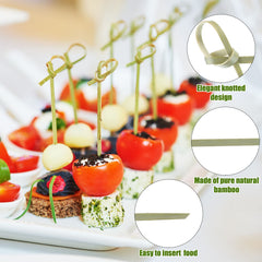 Nuogo détail de la pointe fine facilitant le piquage des amuse-bouches