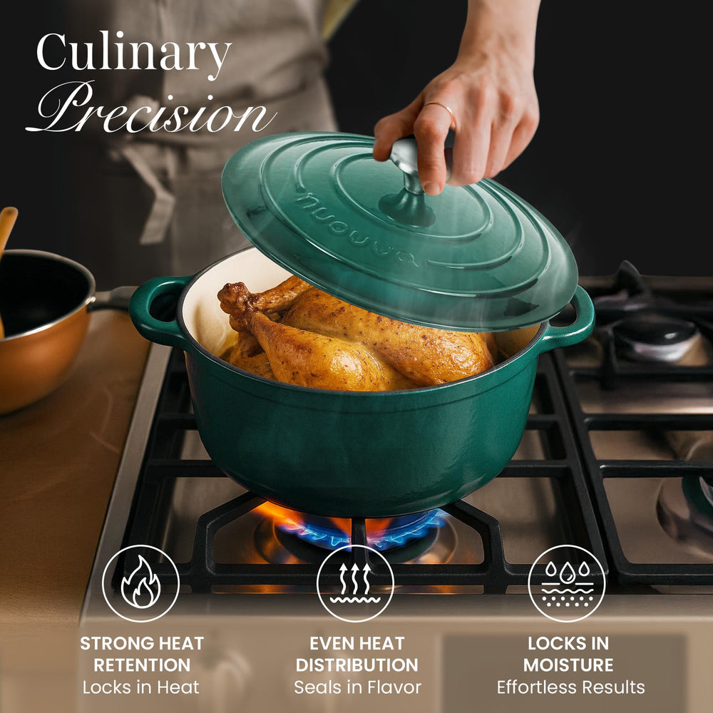 nuovva cocotte cuisson pain maison doré, rétention de chaleur pour une croûte parfaite
